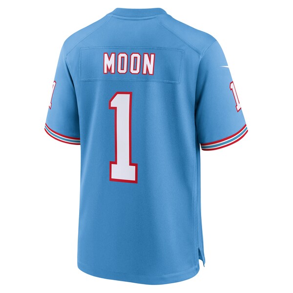 Warren Moon Tennessee Titans Nike Oilers Throwback Retired Player Game Jersey - Light Blue