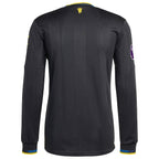 Manchester United adidas 2025/26 Third Authentic Long Sleeve Jersey - Black/Red/White