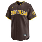 San Diego Padres Nike Away Limited Custom Jersey - Brown