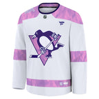 Pittsburgh Penguins  2024 Hockey Fights Cancer Practice Jersey - White