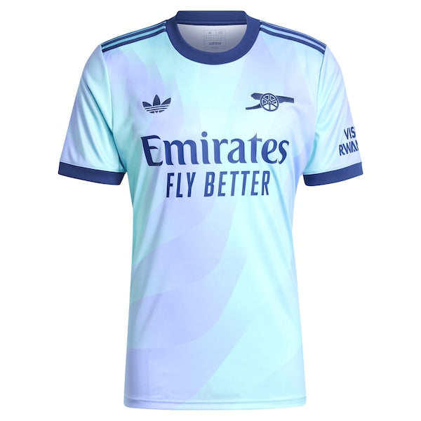 Arsenal adidas Originals 2024/25 Third Replica Jersey - Aqua