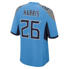 Marcus Harris Tennessee Titans Nike Team Game Jersey -  Light Blue