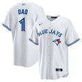 Toronto Blue Jays Nike #1 Dad Home Replica Jersey - White