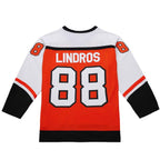 Eric Lindros Philadelphia Flyers 1996-97 Power Play Jersey - Orange/White