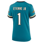 Travis Etienne Jr Jacksonville Jaguars Nike Women's Prowler Throwback Game Jersey - Teal