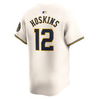 Rhys Hoskins Milwaukee Brewers Nike Home Limited Player Jersey - Cream