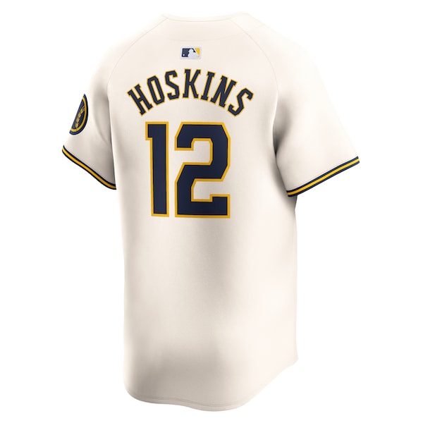 Rhys Hoskins Milwaukee Brewers Nike Home Limited Player Jersey - Cream