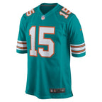 Jaelan Phillips Miami Dolphins Nike Alternate Game Jersey - Aqua/White