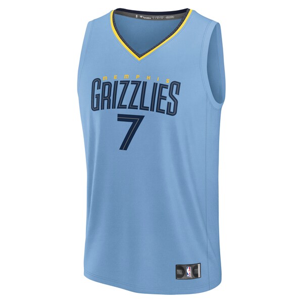 Santi Aldama Memphis Grizzlies  Fast Break Replica Player Jersey - Statement Edition - Light Blue