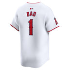 Los Angeles Angels Nike #1 Dad Home Limited Jersey - White