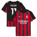 Christian Pulisic AC Milan Puma Youth 2025/26 Home Replica Player Jersey - Red