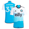 Patrick Agyemang Charlotte FC adidas 2024 The Carolina Kit: Explore Replica Player Jersey - Blue