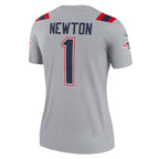 Cam Newton New England Patriots Nike Women's Inverted Legend Jersey - Gray