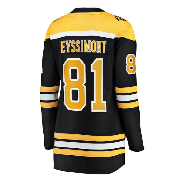 Michael Eyssimont Boston Bruins  Women's Home Breakaway Jersey - Black
