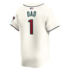 Arizona Diamondbacks Nike #1 Dad Home Limited Jersey - White