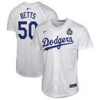 Mookie Betts Los Angeles Dodgers Nike Youth 2024 World Series Game Jersey - White