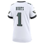 Jalen Hurts Philadelphia Eagles Women's Nike Game Jersey - White/Black/Green/Kelly Green