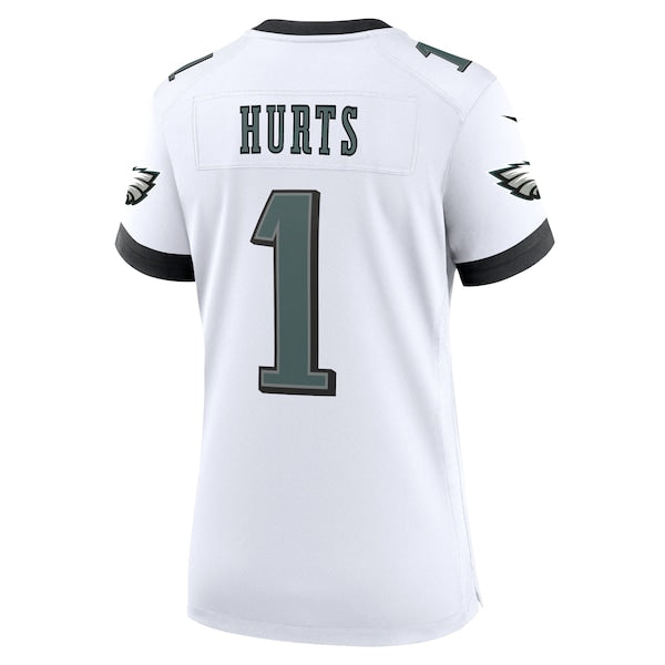 Jalen Hurts Philadelphia Eagles Women's Nike Game Jersey - White/Black/Green/Kelly Green