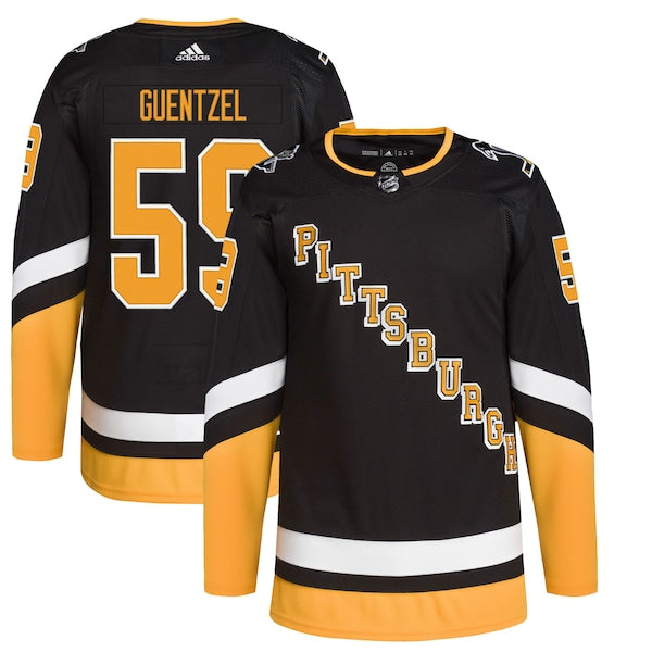 Jake Guentzel Pittsburgh Penguins adidas Alternate Primegreen Authentic Player Jersey - Black