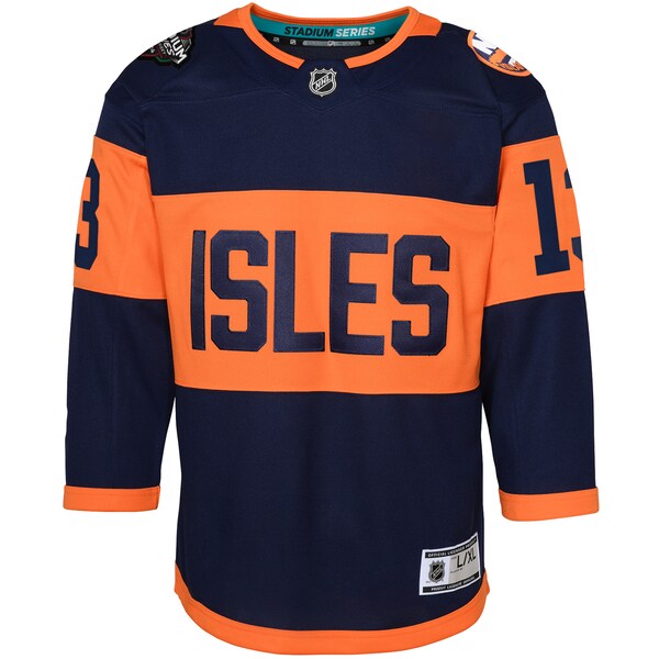 Mathew Barzal New York Islanders Youth 2024 NHL Stadium Series Premier Player Jersey – Navy