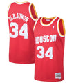 Hakeem Olajuwon Houston Rockets 1993/94 Hardwood Classics Swingman Jersey - Red
