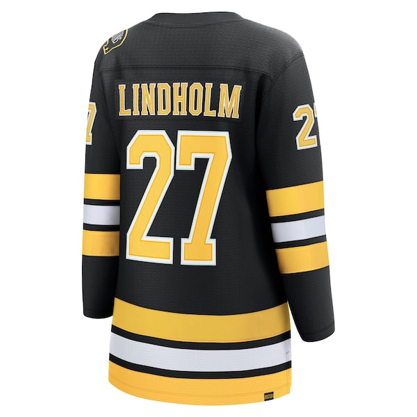 Hampus Lindholm Boston Bruins  Women's Home Breakaway Player Jersey - Black