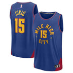 Nikola Jokic Denver Nuggets  Fast Break Replica Player Jersey - Statement Edition - Blue