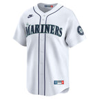 Men's Seattle Mariners Edgar Martinez Nike White Throwback Cooperstown Collection Limited Jersey