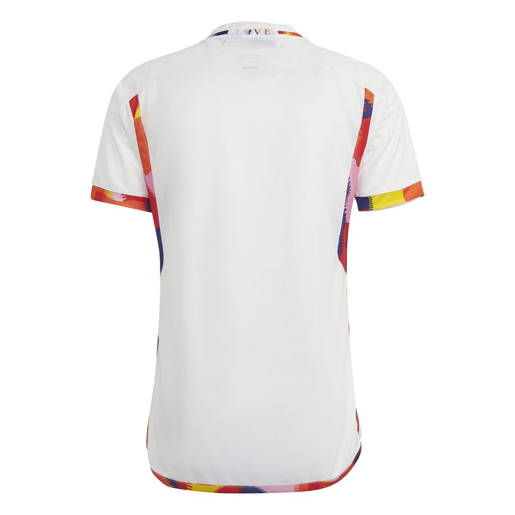 Custom Belgium National Team adidas 2022/23 Away Authentic Jersey - White