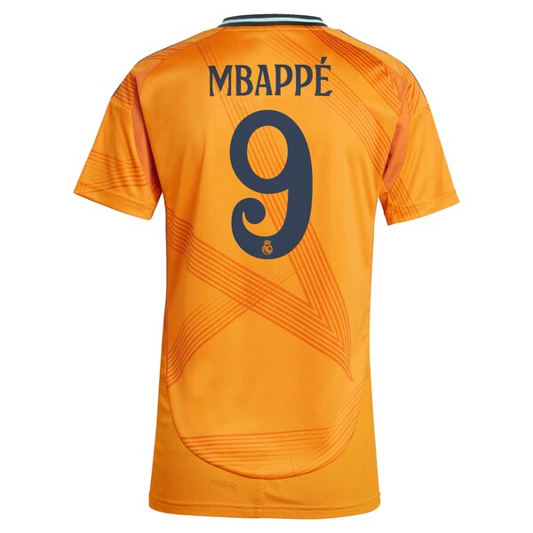 Kylian Mbappé Los Merengues adidas Women's 2024/25 Away Replica Player Jersey - Orange