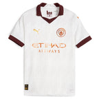 Bernardo Silva Manchester City Puma Youth 2023/24 Away Replica Jersey - White