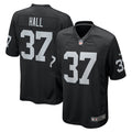 Tyler Hall Las Vegas Raiders Nike Team Game Jersey -  Black
