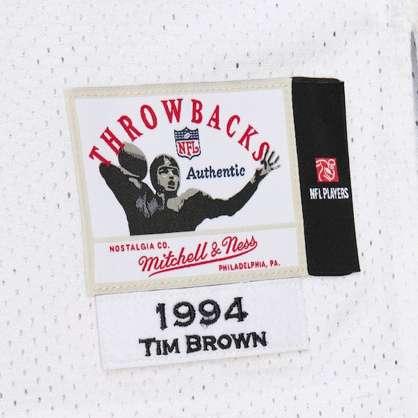 Tim Brown Las Vegas Raiders 1994  Authentic Throwback Retired Player Jersey - White