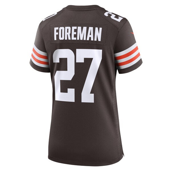 D'Onta Foreman Cleveland Browns Nike Women's  Game Jersey -  Brown