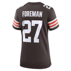 D'Onta Foreman Cleveland Browns Nike Women's  Game Jersey -  Brown