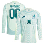 Mexico National Team adidas 2024 Away Replica Custom Long Sleeve Jersey - Green