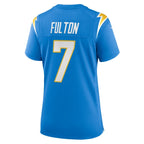 Kristian Fulton Los Angeles Chargers Nike Women's  Game Jersey -  Powder Blue