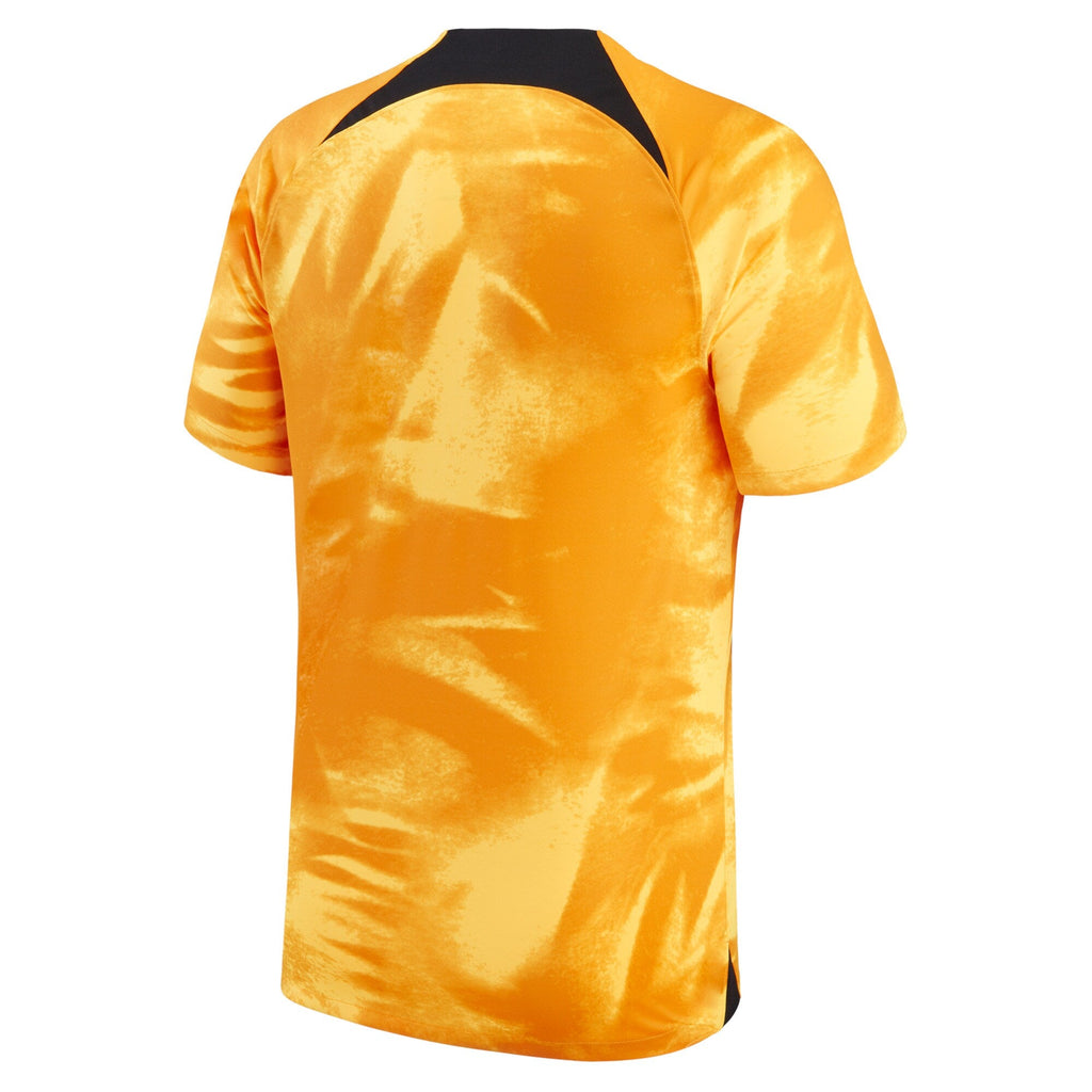 Custom Netherlands National Team Nike 2022/23 Home Authentic Blank Jersey - Orange