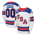Youth USA Hockey Nike White 2026 Away Replica Custom Jersey