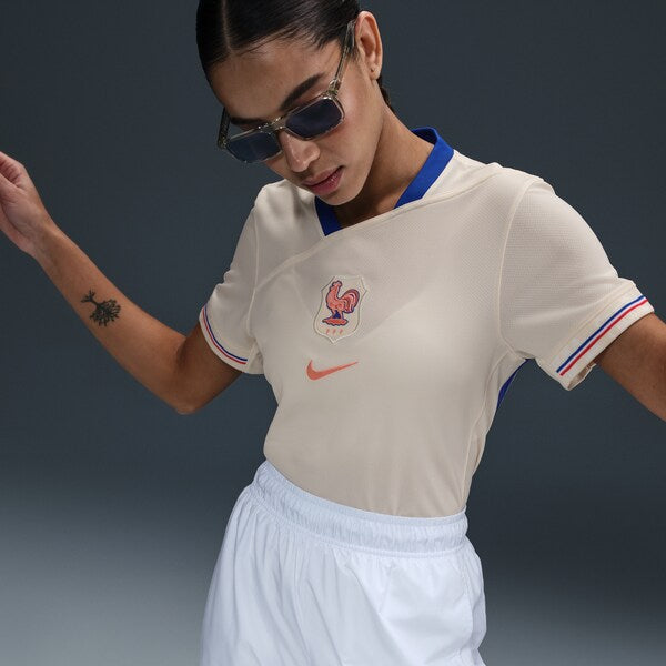 France National Team Nike Women's 2025/26 Away Replica Jersey - Cream