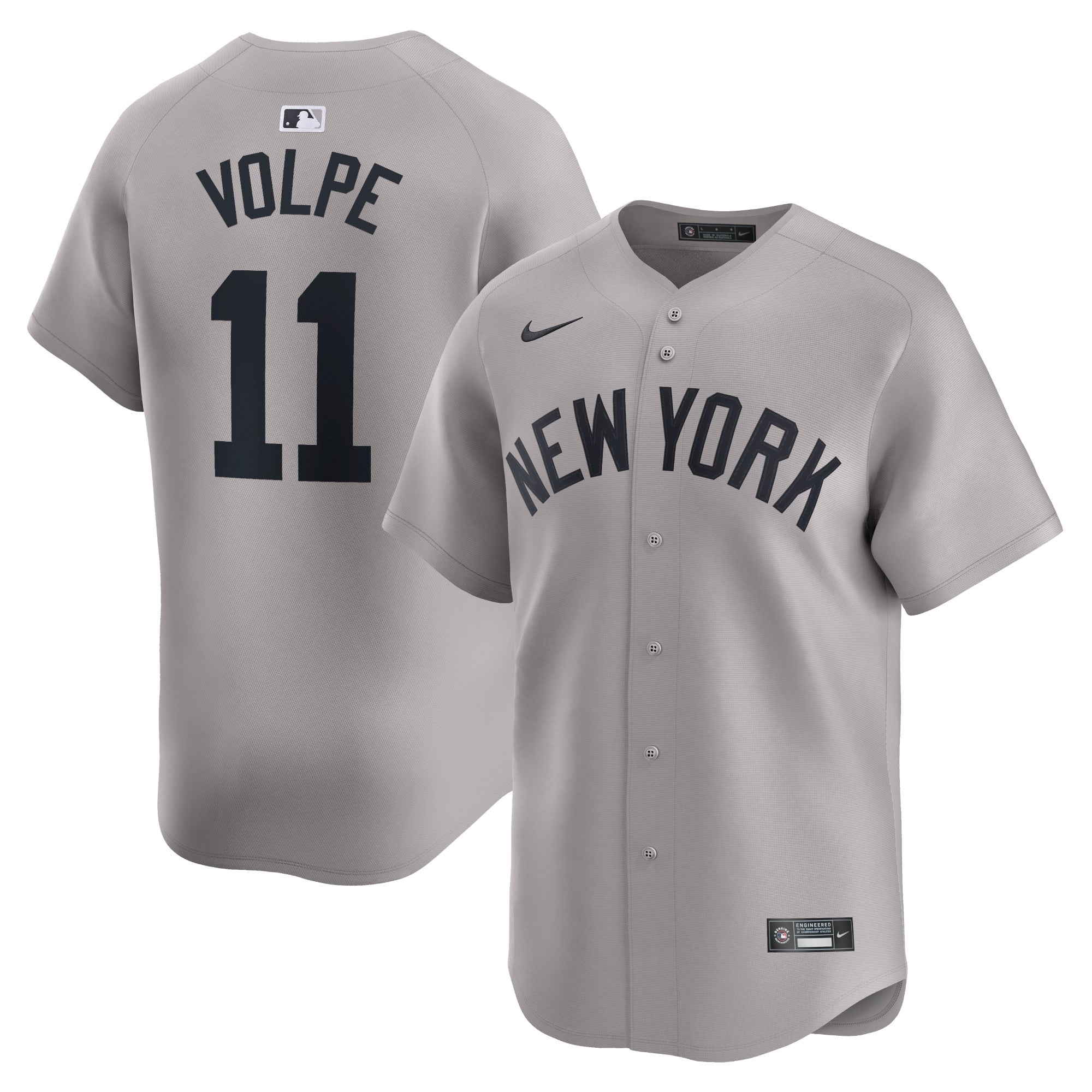 Anthony Volpe New York Yankees Nike Home Limited Player Jersey - White/Gray
