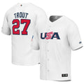Mike Trout USA Baseball Youth 2023 World Baseball Classic Replica Player Jersey - White