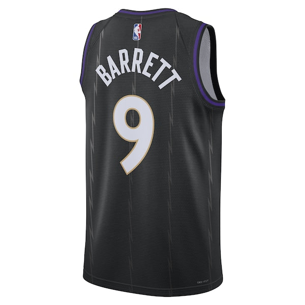 RJ Barrett Toronto Raptors Nike Unisex 2024/25 Swingman Player Jersey - City Edition - Black