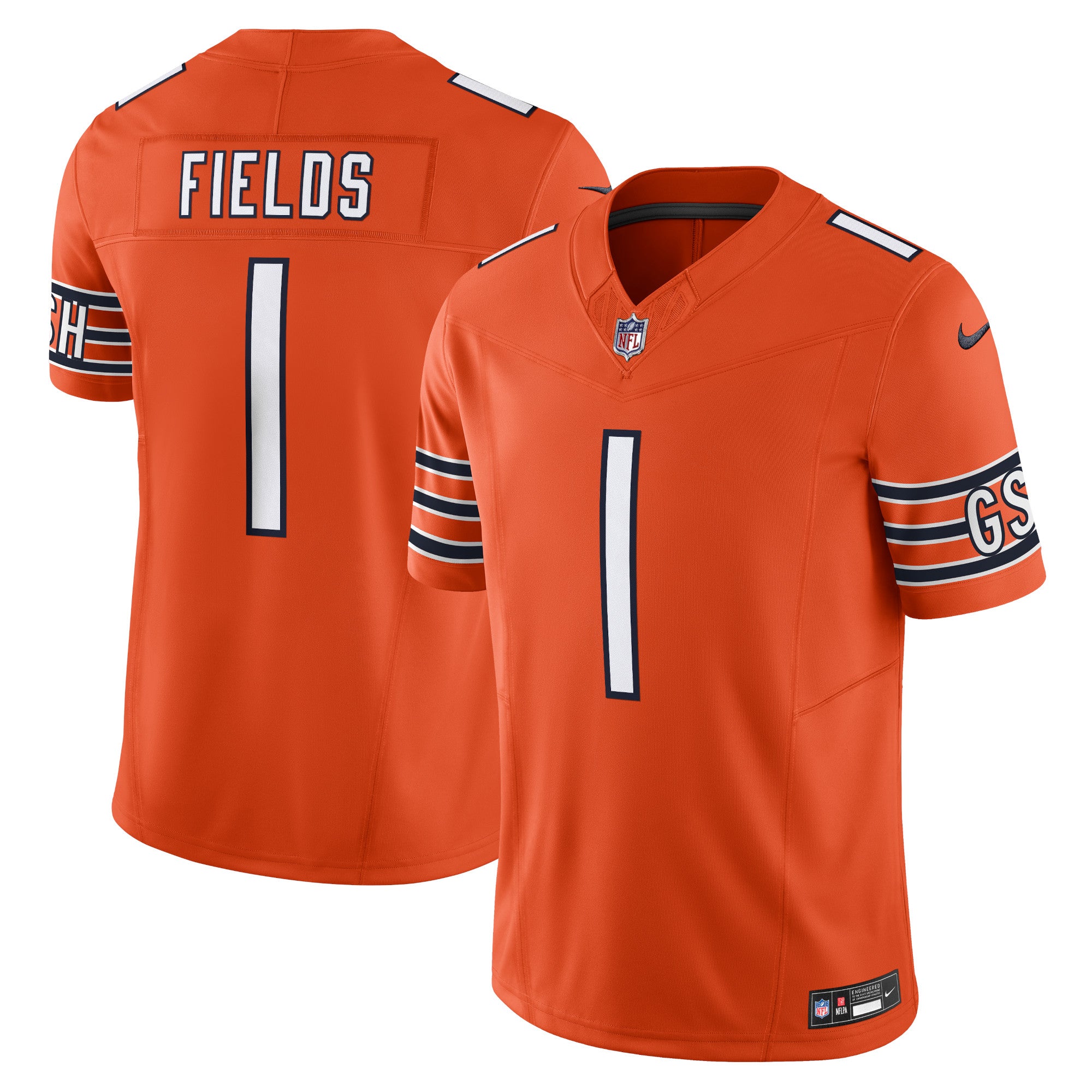 Justin Fields Chicago Bears Nike Vapor F.U.S.E. Limited Jersey - Navy/Orange/White