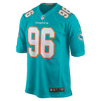 Brandon Pili Miami Dolphins Nike  Game Jersey -  Aqua