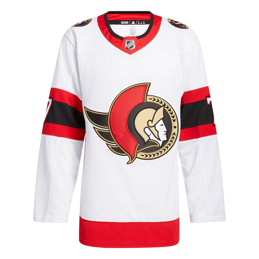 Brady Tkachuk Ottawa Senators adidas Away Authentic Pro Player - Jersey - White