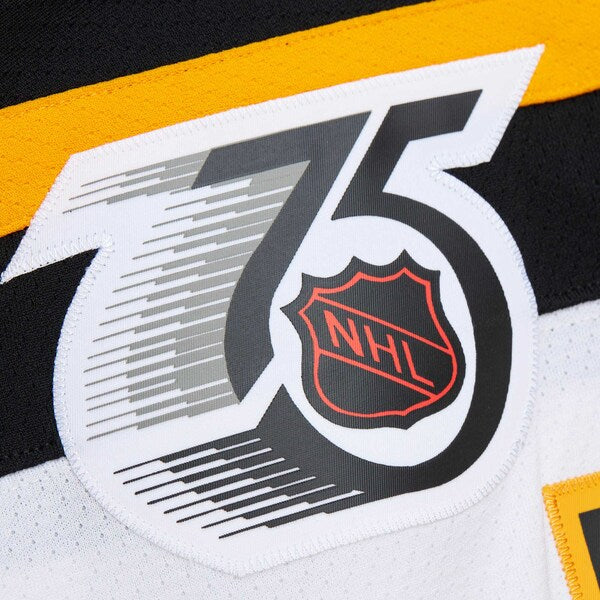 Cam Neely Boston Bruins  1991/92 Alternate Captain Blue Line Player Jersey - White