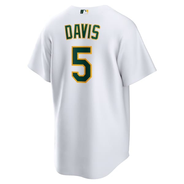 JD Davis Oakland Athletics Nike Home Replica Jersey - White/Kelly Green