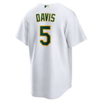 JD Davis Oakland Athletics Nike Home Replica Jersey - White/Kelly Green
