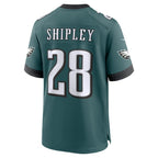 Will Shipley Philadelphia Eagles Nike Team Game Jersey - Midnight Green